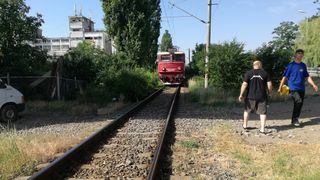 Imagini de cosmar la intrarea in Bistrita! Un barbat de 50 de ani a fost decapitat de tren!