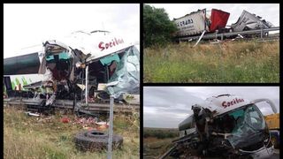 Un roman se afla printre ranitii accidentului din Spania, unde autocarul cu 46 de pasageri s-a ciocnit cu un TIR. In ce stare se afla barbatul