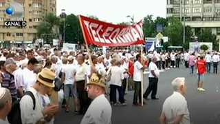 Cu pancarte, tricouri albe, seminte si multa voie buna.  Asa s-au strans in Piata Victoriei miile de protestatari