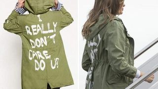 Gafa de proportii a sotiei lui Trump. Melania, tinta criticilor din cauza unei jachete pe care a purtat-o la un centru unde sunt tinuti copiii imigrantilor