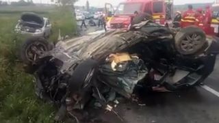 Video! Trei morti si trei raniti in urma unui accident terifiant produs la Letcani, Iasi