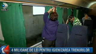 Milioane de lei pentru igienizarea trenurilor. Cum arata acum vagoanele