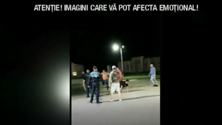 Bataie in strada, de fata cu politia! S-a intamplat in judetul Dambovita, unde mai multe persoane s-au incaierat
