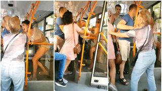 Scandal monstru intr-un autobuz din Capitala! Doua tinere au provocat o bataie generala!