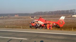 Accident pe Autostrada Soarelui! Elicopterul Smurd intervine. Sunt mai multe victime