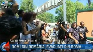 Scandal intre romii din Romania si politistii italieni! Cand au aflat ca vor fi evacuati de la Roma au inceput cearta