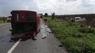 Accident soldat cu doi morti si patru raniti in Ialomita. Autoritatile au activat planul rosu de interventie