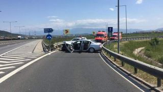 Accident la Sibiu! Sunt opt victime dupa ce trei autoturisme s-au ciocnit pe autostrada!