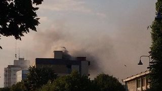 Incendiu violent in Constanta! Cladirea Serviciului Public de Impozite si Taxe, cuprinsa de flacari! POmpierii intervin in aceste momente