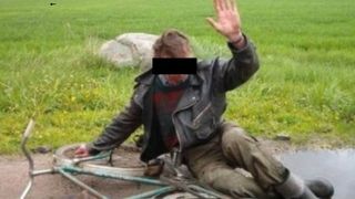 Recordul anului, pe bicicleta&hellip;4,35 mg/l alcool pur in aerul expirat. Barbatul din Dambovita i-a socat pe politistii care l-au gasit circuland noaptea pe sosea