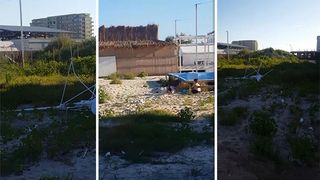 Asa arata zona din apropierea plajei! Peisajul e dezolant, iar copiii se balacesc intr-o piscina dezafectata