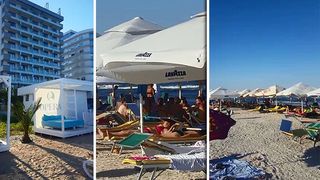 Plaja "fantoma" care a rasarit peste noapte in zona de fite din Mamaia