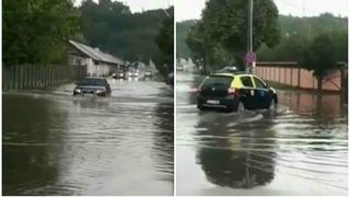 Ploile torentiale au facut prapad in Dambovita! Orasul Moreni a ajuns sub ape dupa o ploaie de vara!