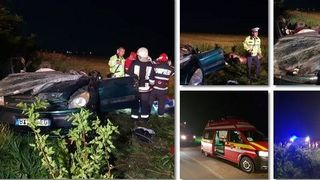 Grav accident in judetul Timis! Doi adulti si patru copii au fost grav raniti din cauza unui sofer beat