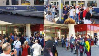 Vacanta de vis in Transilvania! Peste o suta de turisti au avut parte de o primire calduroasa dupa o calatorie cu trenul!