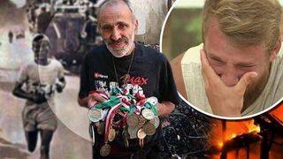 Drama teribila a unui mare campion roman! A ajuns in strada dupa ce i-a ars casa! Un roman celebru, Ionut Jaguarul, sare in ajurorul omului care isi arata acum doar medaliile