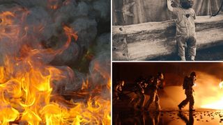 Incendiu violent in Buzau! Doua locuinte au fost cuprinse de flacari. Un copil de 2 ani a ars de viu