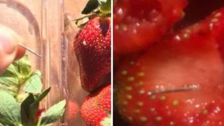 Capsuni cu ace vandute in magazin! "Este un atac asupra populatiei", sustine un oficial al Guvernului