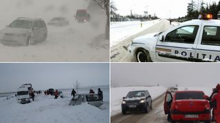 Salvamontistii din Gorj intervin pentru salvarea mai multor persoane blocate pe Transalpina, din cauza zapezii