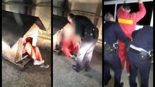 Un gorjean si-a prins amantul sotiei! A fost nevoie de interventia politiei pentru a-l scoate pe barbat din cotetul cainelui!