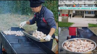 S-au incins gratarele in curtea spitalului din Slatina! De ce au recurs cei din conducere la aceasta solutie de a prepara hrana pacientilor