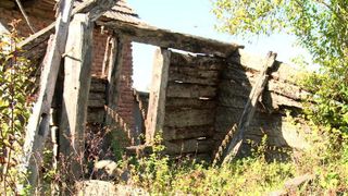 Imaginea nepăsării! Casa în care s-a născut marele sculptor Constantin Brâncuşi s-a prăbuşit