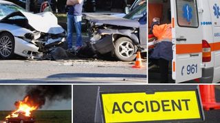 Accident devastator în Mureş. O persoană a murit şi alte şapte sunt în stare gravă. În urma impactului, o maşină a luat foc