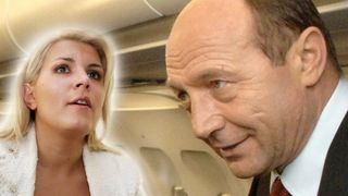 Elena Udrea a uimit cu ţinuta sexy &icirc;n aeronava prezidenţială! Traian Băsescu a trimis-o să-şi dea jos bluza decoltată şi să &icirc;ncerce ceva mai acoperit!