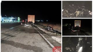 Accident îngrozitor în judeţul Dolj! O familie întreagă a murit după ce au intrat cu maşina într-un TIR