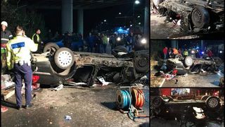 Accident grav la Arad! Doi tineri au murit, iar unul e &icirc;n stare gravă după ce au căzut cu maşina de pe un pod