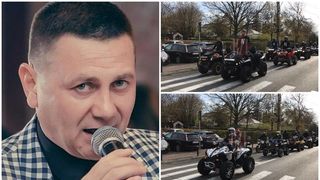 Zeci de membri ai Brigăzii ATV din Iaşi l-au condus astăzi pe ultimul drum pe cântăreţul Bogdan Chiroşcă