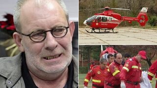 Imagini dramatice cu Florin Busuioc, pe targă, &icirc;n timp ce era dus către elicopterul SMURD