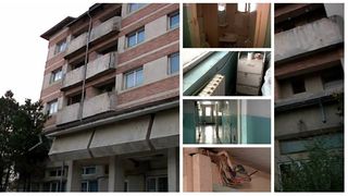 Imagini de groază au fost filmate &icirc;n secţia de pneumologie a Spitalului de Urgenţă din Focşani! 70 de bolnavi stau &icirc;n igrasie şi mucegai