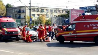 Accident &icirc;n lanţ &icirc;n Bucureşti! Sunt implicate opt maşini. Autorităţile sunt la faţa locului şi intervin