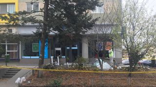 Tentativă de jaf la o bancă din Giurgiu! Atacatorii au folosit material explozibil