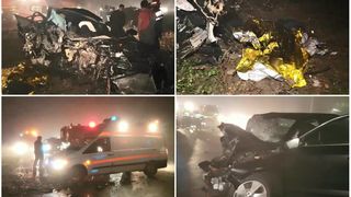 Imaginile durerii de la cumplitul accident din Movila Vulpii. O fată de 17 ani a murit pe loc, un băiat de 19 este &icirc;n stare gravă