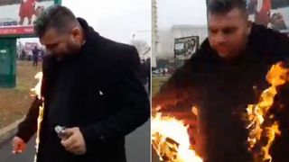 Cine este preotul care şi-a dat foc &icirc;n faţa Catedralei M&acirc;ntuirii Neamului. Primele declaraţii despre gestul extrem