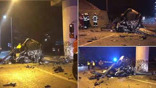 Accident dramatic, &icirc;n Bistriţa! Un t&acirc;năr a intrat cu viteză &icirc;ntr-un st&acirc;lp. Oamenii legii nu exclud varianta sinuciderii