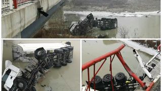 Accident teribil în Dâmboviţa: A derapat şi a plonjat în râul Ialomiţa!