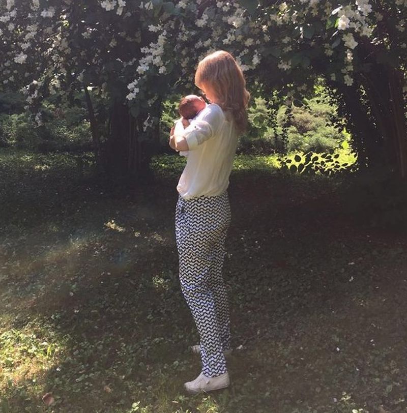 Alina Gorghiu, cu bebelusul sau, Noah