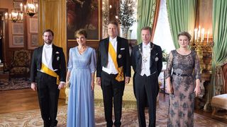 Presedintele Klaus Iohannis si sotia sa, la ceremonia primirii de catre ducele de Luxemburg! De la eveniment a lipsit ducesa