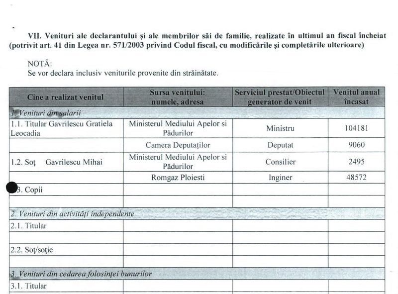 In 2015, ea a fost ministru iar sotul consilier