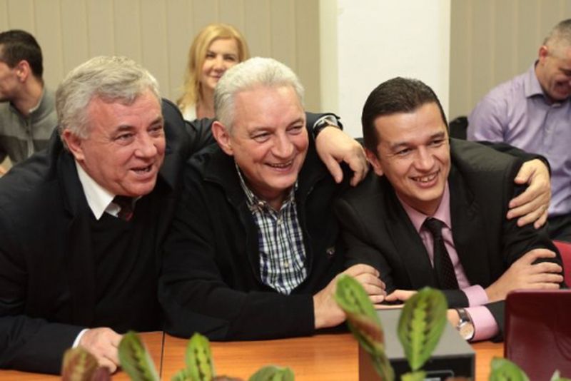 Grideanu, alaturi de Ilie Sarbu (mijloc)