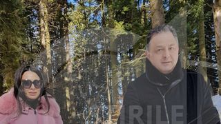 Fotografia anului: Cat de fericit e Vanghelie, la munte, cu fetita si logodnica, Oana Niculescu Mizil!