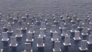 Cimitir plutitor pentru refugiaţii care au murit in Marea Mediterana