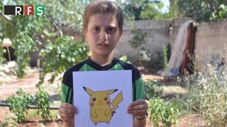 Imagini dramatice. Copiii din Siria tin in mana poze cu pokemoni in speranta ca lumea ii va gasi si ii va salva!