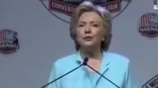 Hilary Clinton, gafa in timpul unui discurs. L-a numit pe Donald Trump sotul ei.