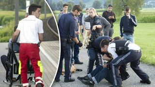 Momente de panica intr-un tren din Austria. Doi tineri au fost injunghiati de un german