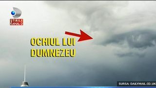 Dumnezeu ne priveste? Sau e opera Illuminati? Fenomen extrem de ciudat aparut pe cer. Ochiul care a bagat spaima in oameni