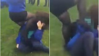 Scena de lupta intre mai multe eleve! Doua adolescente au fost filmate snopind in bataie o tanara, in timp ce colegii lor strigau: "Omoar-o!"